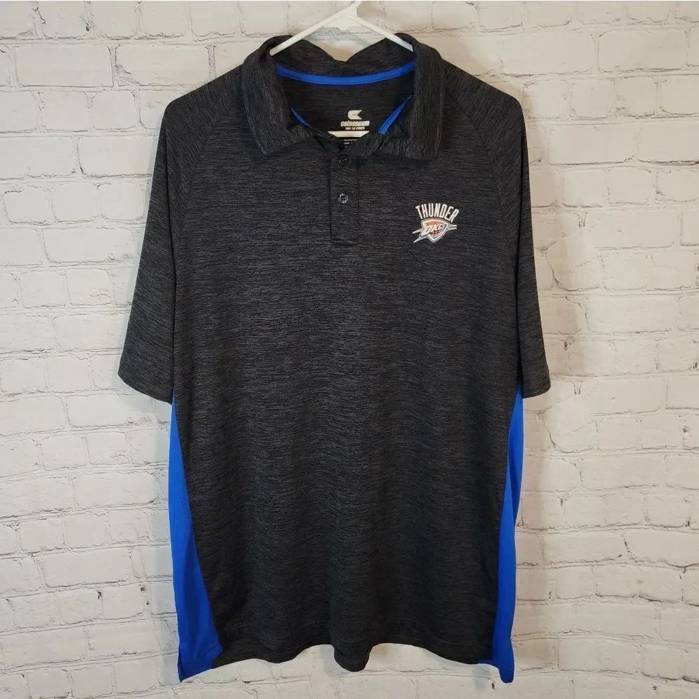 Men's Colosseum NBA "OKC Thunder" Polo shirt, size XL